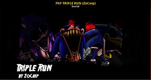 FNF TRIPLE RUN (ZoCarp) Mod for Friday Night Funkin' | FNF Mods