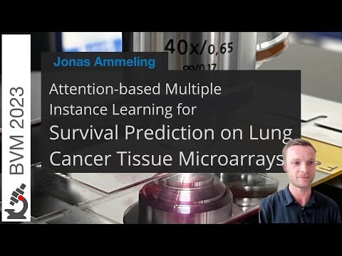 Attention-based Multiple Instance Learning for Survival Prediction on Lung Cancer Tissue Microarrays