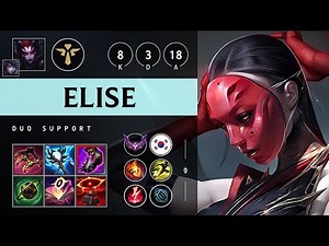 Elise Support vs Soraka - KR Master Patch 25.S1.2