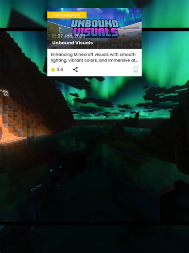 Mejora tus visuales en Minecraft Bedrock con Unbound Visuals