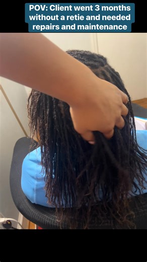 Need microloc repairs and have extensions? No problem! Call me the loc doctor!!! I will bring them back to life. #microlocs #locrepair #locextensions #braidlocs #microbraids #interlocking #loctician #fyp | Styles by T LLC