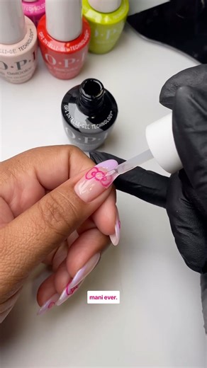 Say hello to this bow-tiful Hello Kitty sticker hack 🎀 Our NEW GelColor formula makes nail art super easy thanks to its supercharged pigment that stays. 💅🔒 Shades: Follow Your Heart 💕Supercute Color ✨#OPI #OPIObsessed #OPIxHelloKitty #nailhack #DIY #HelloKitty50th | OPI