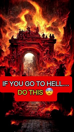 If you GO TO HELL… do this😰 Many people know heavens and hell are real… but many people don’t like to think about what would happen if they went their! #hell #demons #god #jesus #faith #bible