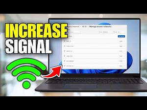 How To Increase WiFi Signal Strength On Laptop (Windows 11)