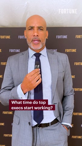 What time do top execs start working?