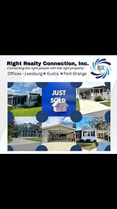✨ JUST SOLD ✨ Another busy month at Right Realty Connection, Inc. – all of these homes were SOLD for our amazing clients! 🏡🎉 Thinking about making a move too? We’d love to help you get YOUR home sold next. Our team is ready to work for you. 📍 Offices in Lake & Volusia Counties 📲 Call/Text: 352-782-0772 Right Realty Connection, Inc. Connecting the right people with the right property. #JustSold #RightRealtyConnection #FloridaHomes #LakeCountyFL #VolusiaCountyFL #floridamanufacturedhome #HomeS
