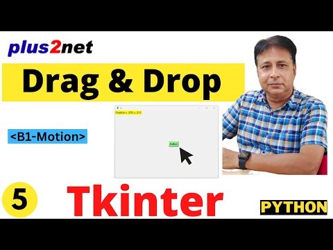Mouse Drag & Drop a button in a Tkinter Window