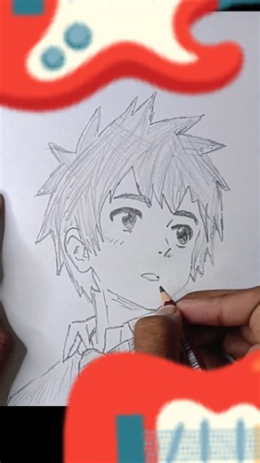 How to draw Taki Tachibana #anime #easydrawing #drawingtutorial