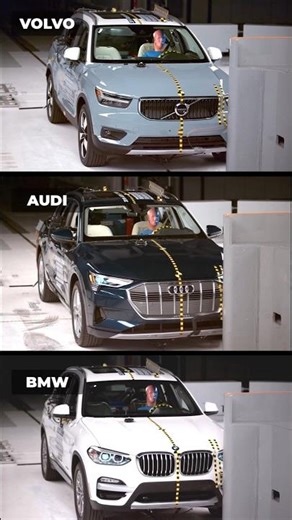 Volvo vs Audi vs BMW – Brutal 40mph Crash Test Showdown!