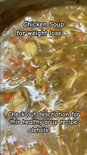 Chicken soup for weight loss | Oil free | Healthy Recipe #shorts #chickensoup #weightloss 🍲