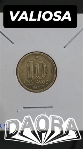 Wellington on Instagram: "🔥 VOCÊ TEM ESSA MOEDA? Ela pode valer muito mais do que o número que está nela! Relíquia Numismática: 10 Centavos 1945 – Variante Especial Apresentamos uma peça indispensável para colecionadores de alto nível. Esta moeda de 10 centavos do ano de 1945 não é apenas um item histórico da era Getúlio Vargas; ela carrega um erro de cunhagem raríssimo: Reverso Horizontal. Ao girar a moeda no eixo vertical, o desenho do reverso aparece posicionado a 90 graus em relação ao anve
