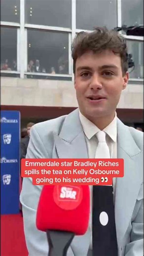 Emmerdale star Bradleyn Riches tells all on Kelly Osbourne appearing at his wedding