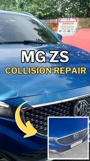 Before and after: MG ZS front-end repair and repaint  Call or...