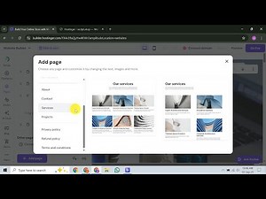 How to Create Services Page on Hostinger