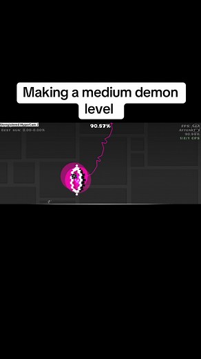 Geometry Dash Medium Demon Level Creation