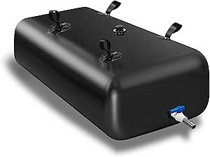 330 L/87 Gal Water Bladder Tank, Foldable Portable Water Storage Container, Emergency Water Bag for RV, Truck Bed, Fire Prevention, Drought Resistance, Black