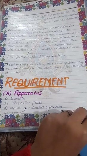 Sterilization of water using bleaching powder investigatory project class 12