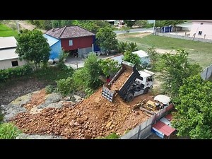 Full New Project Video! Expert Dozer Operator Pushes Massive Rocks – 100% Completed