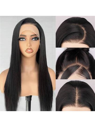 30 Inch 13x6 Lace Front Wigs Human Hair 200 Density Straight 13x4 Lace Front Wigs Human Hair Pre Plucked With Baby Hair Natural Color Glueless 4x4 Frontal Wig For Women Brazilian Virgin Human Hair | SHEIN