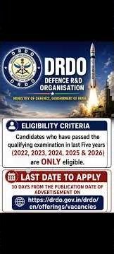 DRDO Library Trainee Recruitment 2026 🔥 Apply Online | ₹12300 | #drdo #libraryacademy #shorts