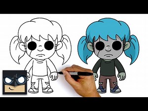 How To Draw Sally Face | Step By Step Tutorial - Videos For Kids