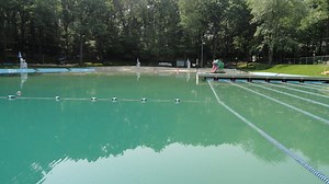 Volunteers Put Final Touches on Colony Pool