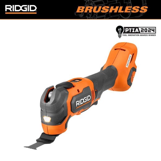 RIDGID 18V Brushless Cordless Multi-Tool with 18V (2) 4.0 Ah Batteries and Charger Kit - The Home Depot