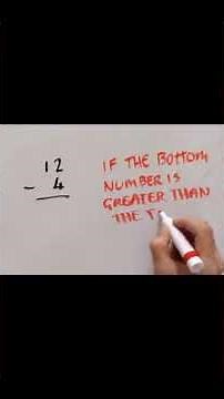 Maths Bite - Column Subtraction #maths