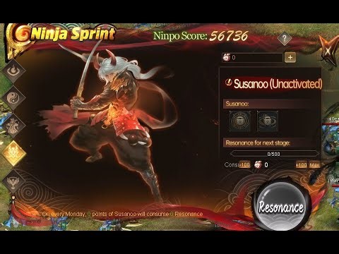 Unlocking New Ninja Ninpo ( Susanoo) + ( Eight-Span Mirror) (Ten- Fist Sword) Skills -Conquer Online