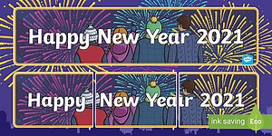 Happy New Year 2026 Display Banner