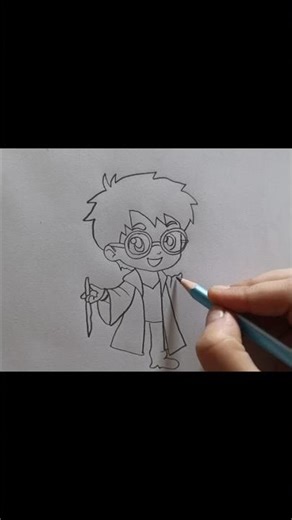 Easy Harry Potter Drawing #drawing #harrypotter #pencildrawing #art #drawingtechniques