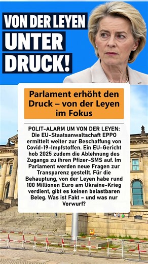 Knafo gegen von der Leyen: Milliarden-Streit im EU-Parlament! #deutschland