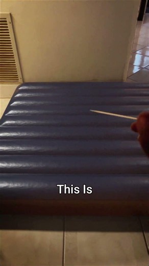 Trying to Pop an Air Mattress... #mattress #shorts