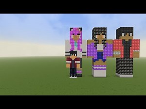 Building Kawaii~Chan In Minecraft