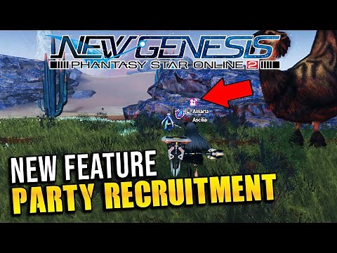[PSO2 NGS] New Useful Feature, How to Create and Join Party Recruitment