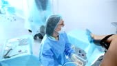 Obstetrician-gynecologist, reproductologist performs the operation...