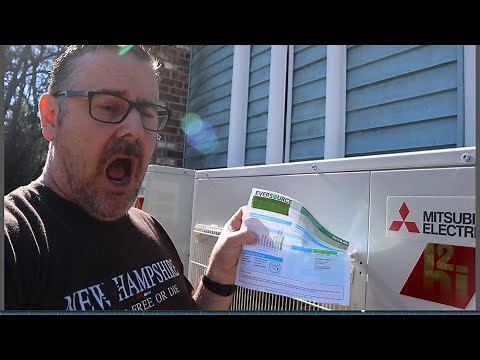 Why is my electric Bill so High!!! Mitsubishi Mini Split Hyper Heat Review Part 4. Feb 2020 Bill