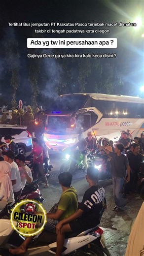 Bus jemputan PT KRAKATAU POSCO , kota Cilegon