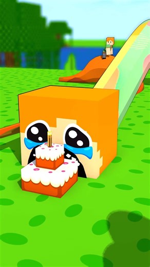 Steve and the zombies feed Alex - Minecraft #shorts #minecraft