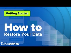 How to Restore Your Data with CrashPlan