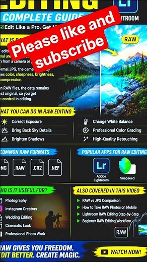 RAW Photo Editing in Lightroom & Snapseed 📸 Professional Mobile Editing Tutorial 🔥
