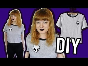 DIY Alien Patch Ringer Tee | Make Thrift Buy #37