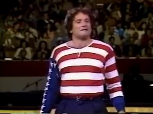 197K views · 982 reactions | Robin Williams as the American Flag (1982) | Genesis Gold Group America | Facebook