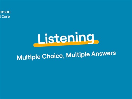 PTE Core - Listening: Multiple Choice, Choose Multiple Answers