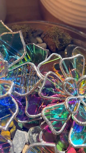 1.6M views · 88K reactions | Just can’t get over these colours! Dichroic glass is so magical | Sand and Fire Works | Facebook