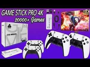 4K HD Game Stick Pro with 20,000+ Games | Unboxing Game Stick Pro | M15 Game Stick Review 🎮