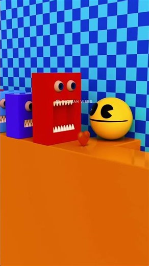 Pacman Eating #pacman #robotpacman #shorts #illustration