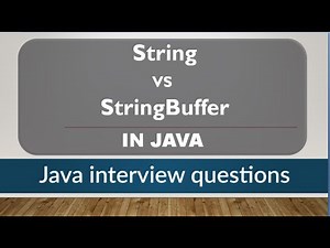 Difference between String and StringBuffer in java