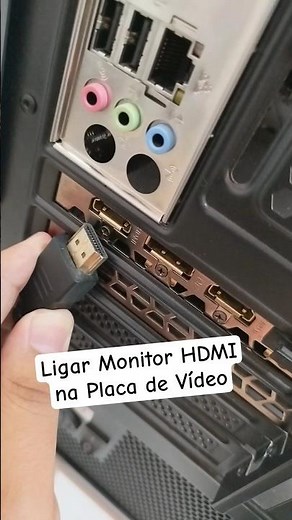 Connecting an HDMI Monitor to the Video Card