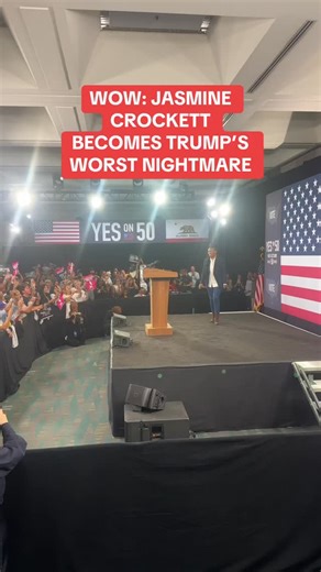 WATCH: Rep. Jasmine Crockett goes scorched-earth on Trump during Los Angeles speech. Follow @joshtheprogressive for more. | Josh Greene